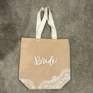 Bridal Jute Tote